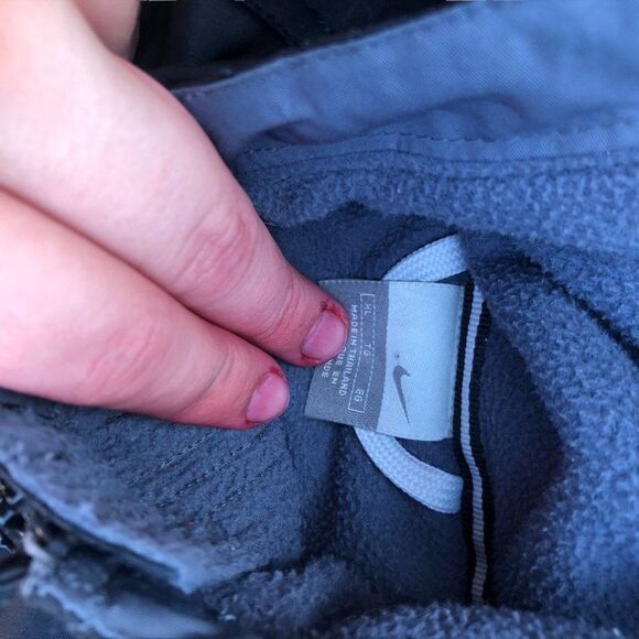 NIKE Jacket XL Black Big Logo - Picture 7 of 10